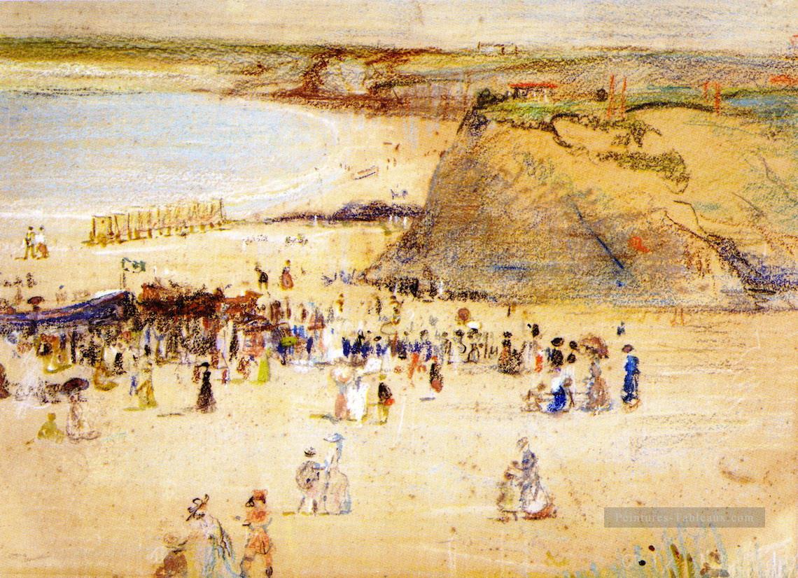Charles Conder La plage de Newquay Peintures à l'huile
